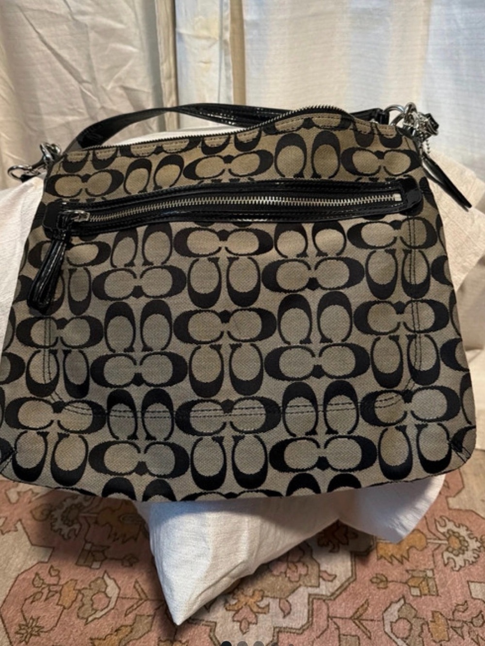 Coach Signature poppi peri with hang tag